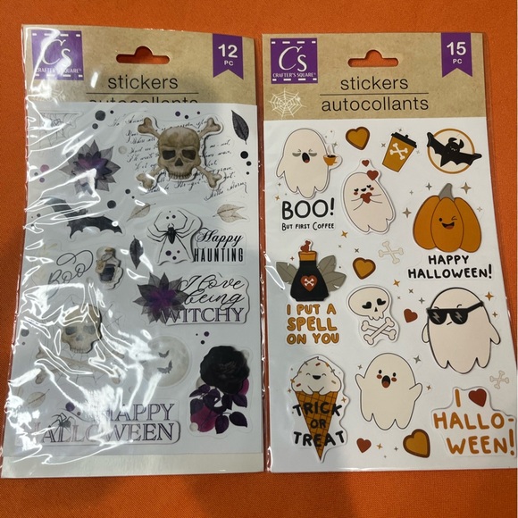 Halloween Sticker Set - Black, Orange, White - Picture 9 of 9